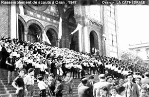 Oran - Cathedrale - Rassemblement Scouts - 1947 - Doc. Jean Krausse